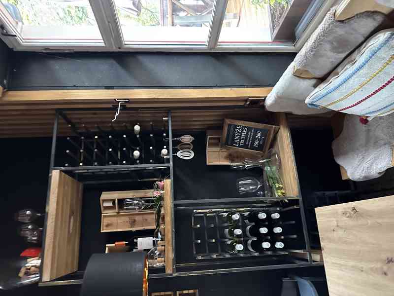 Gastro Vinné regály z poctivý železný jek – velký skládací - foto 2