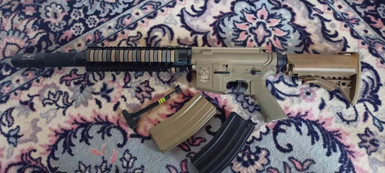 Airsoft elektricky kovový samopal viz foto - foto 2