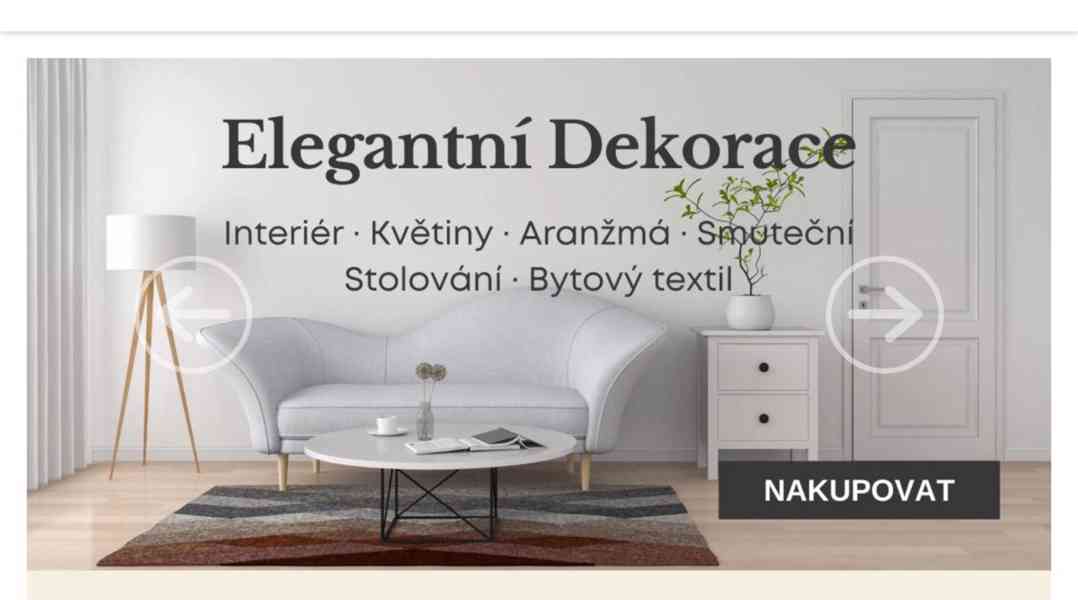Eshop s klientelou - Dekorace - aranžmá - květiny
