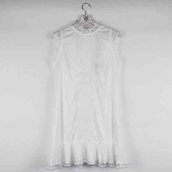 Dry Lake - Háčkované krajkové bílé Lula šaty Velikost: M - foto 8