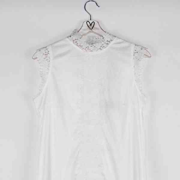Dry Lake - Háčkované krajkové bílé Lula šaty Velikost: M - foto 7
