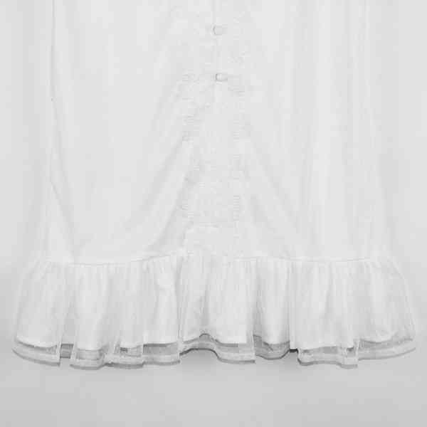 Dry Lake - Háčkované krajkové bílé Lula šaty Velikost: M - foto 4