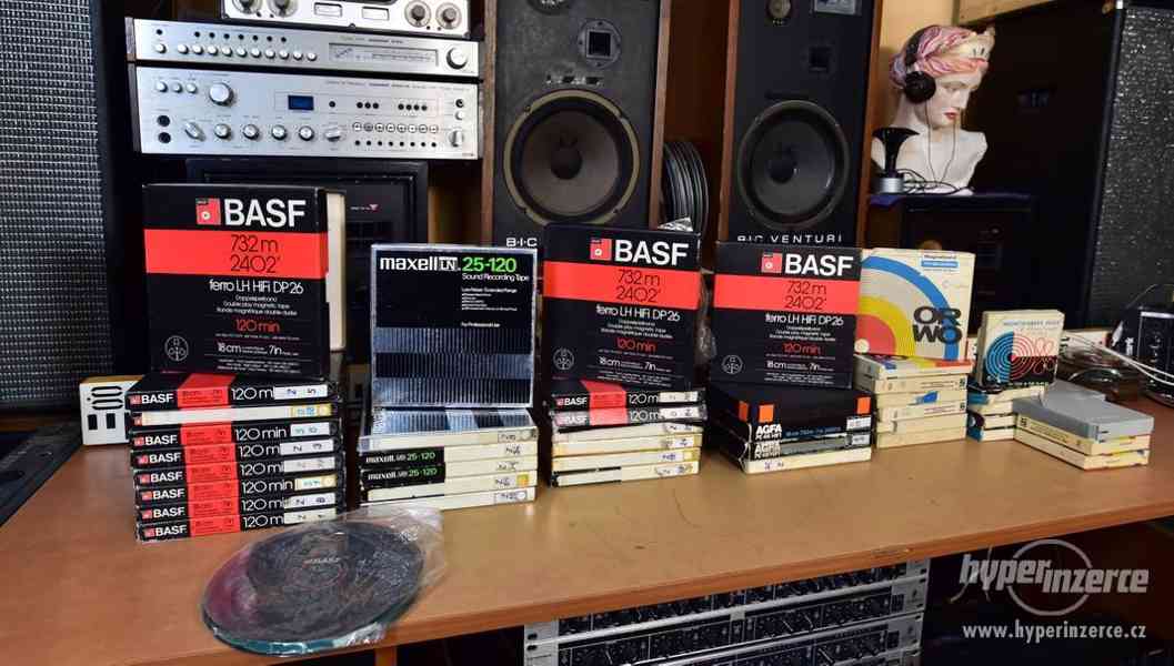 Magnetofonové cívky a pásky AGFA BASF MAXELL PHILIPS ORWO - foto 1