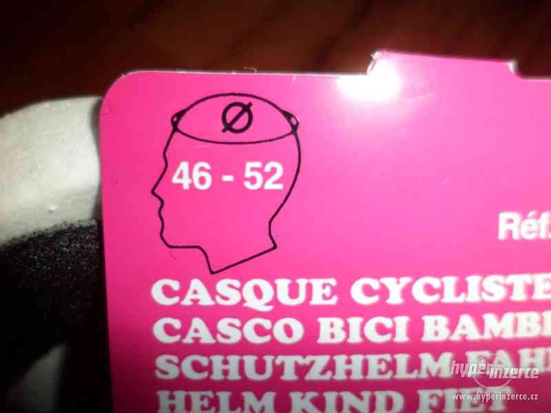 dětská cyklistická helma prům.46-52cm - foto 3
