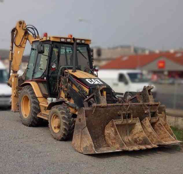 traktorbagr CAT 428D, SPZ, 4lopaty - foto 2