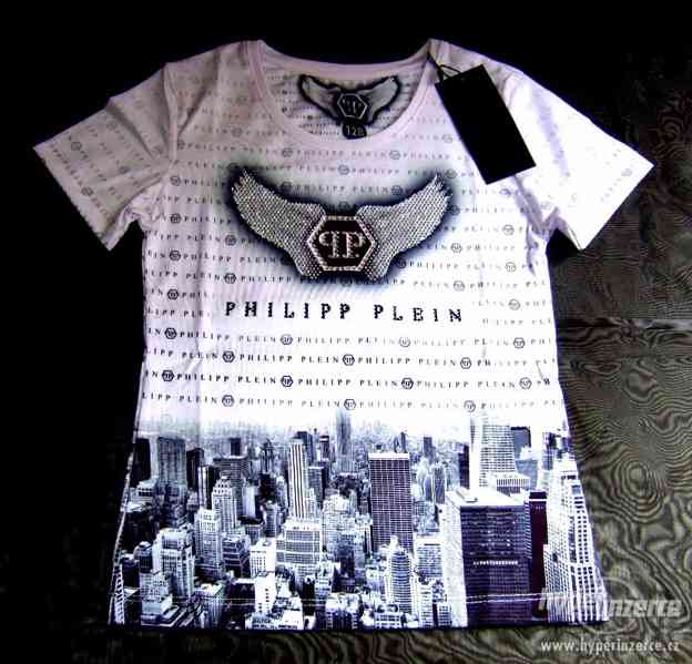 Prodám dívčí tričko Philipp Plein s křídly vel.152 - foto 1