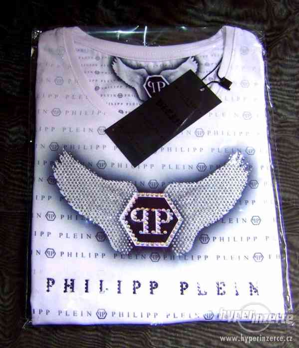 Prodám dívčí tričko Philipp Plein s křídly vel.152 - foto 4
