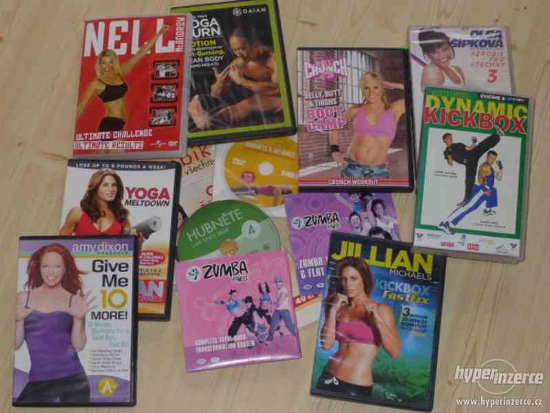 DVD s cvičením (Aerobic, Joga, Kickbox, Zumba) - foto 1
