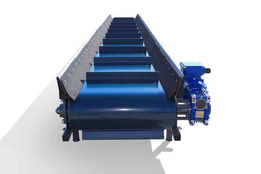 Pásový dopravník s unašeči 400x30 cm, s motorem - foto 4