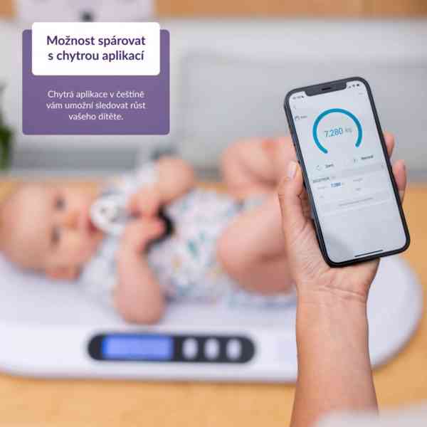 NOVÁ Kojenecká váha - TrueLife BabyScale B5 BT - foto 2