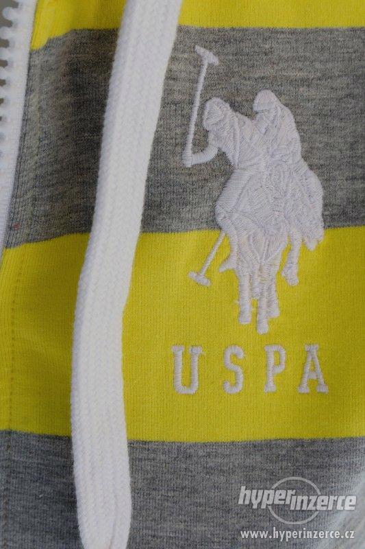 Nová dámská mikina U.S Polo Assn. šedo-žlutá - foto 3