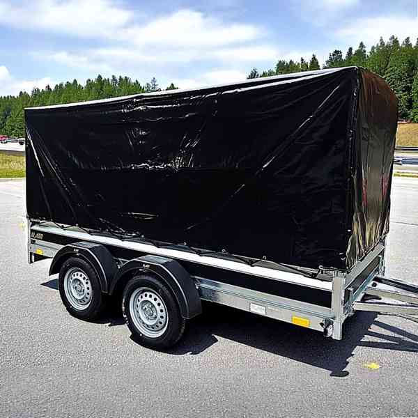 Nový přívěsný vozík 2xosa 3,0m x1,50,profi-svařovaný rám,DPH - foto 24