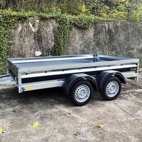 Nový přívěsný vozík 2xosa 3,0m x1,50,profi-svařovaný rám,DPH - foto 3