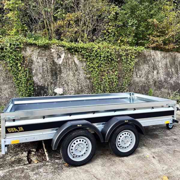Nový přívěsný vozík 2xosa 3,0m x1,50,profi-svařovaný rám,DPH - foto 6