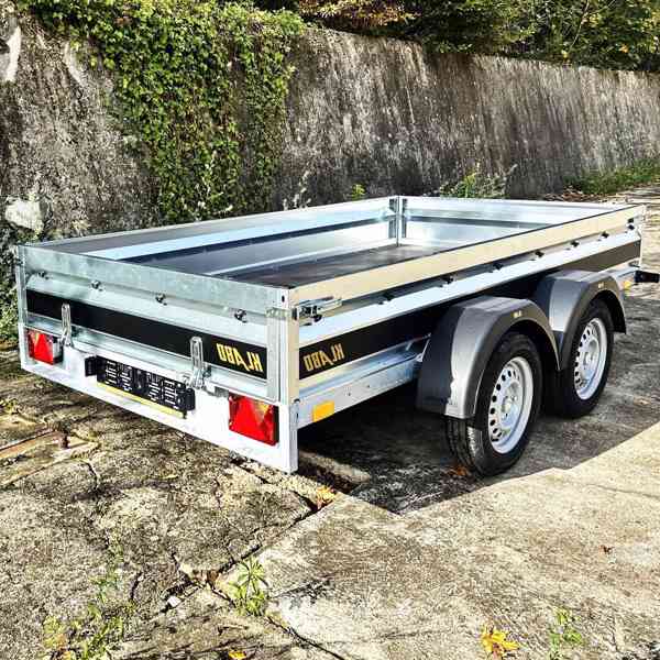Nový přívěsný vozík 2xosa 3,0m x1,50,profi-svařovaný rám,DPH - foto 8