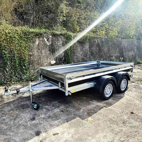 Nový přívěsný vozík 2xosa 3,0m x1,50,profi-svařovaný rám,DPH - foto 5