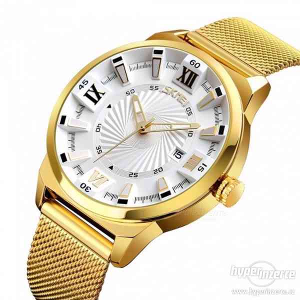 nádherné zlaté hodinky sportovní vodotěsné - foto 4