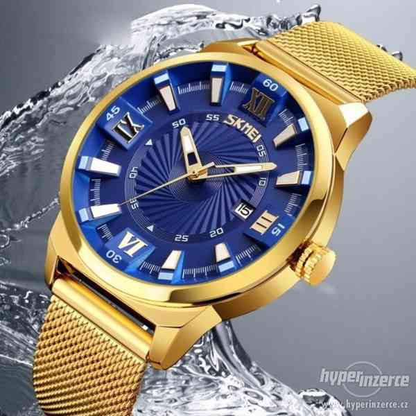 nádherné zlaté hodinky sportovní vodotěsné - foto 6