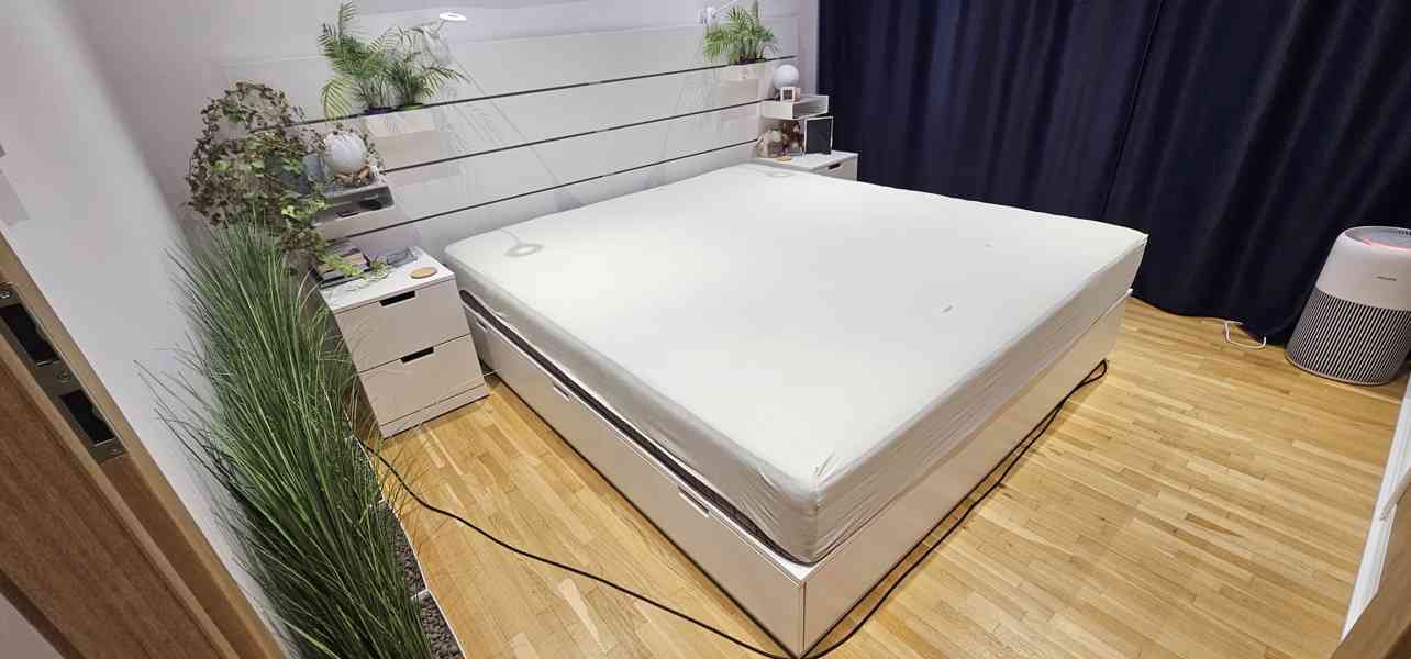 Postel NORDLI - Rám postele s úložnými díly, 180x200 cm