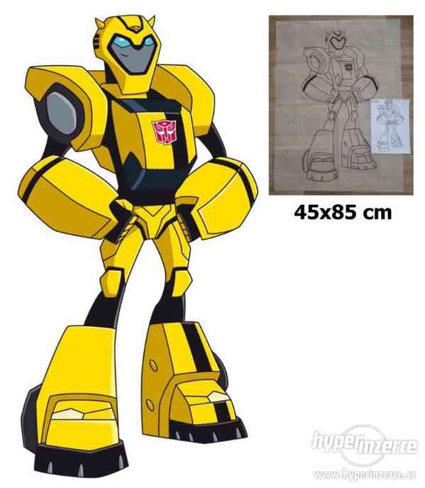 Šablony k malování na zeď Bumblebee auto - foto 1