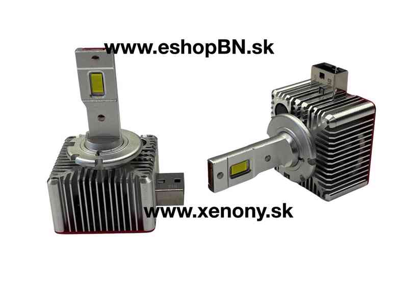 LED xenón žiarovky D1S, D2S, D3S, D4S, 5000lm, 12/24V, 6000K