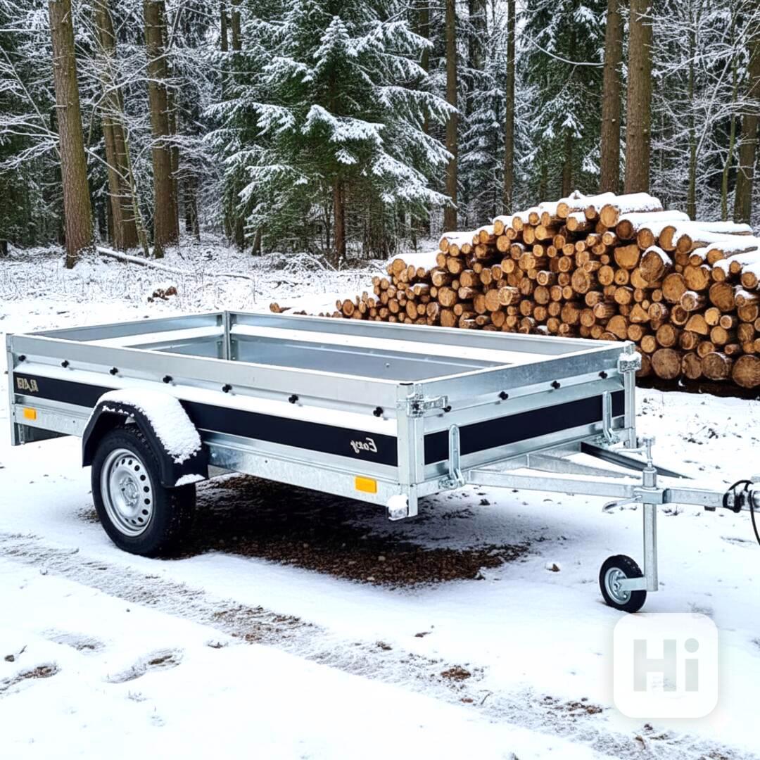 Přívěsný vozík profi NOVÝ 2,65m x1,30, svařovaný rám, DPH - foto 1
