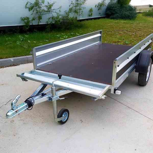 Přívěsný vozík profi NOVÝ 2,65m x1,30, svařovaný rám, DPH - foto 2