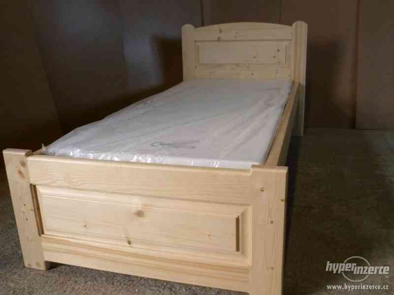 Dřevěná postel – nová - foto 3