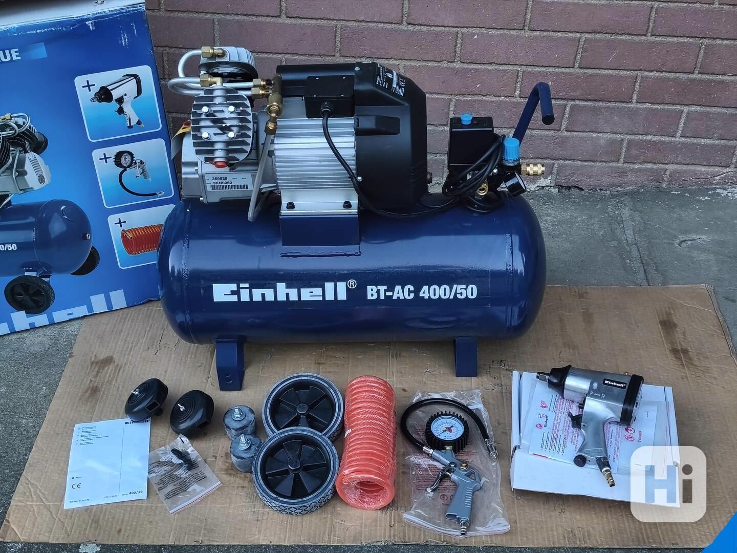Prodám NEPOUŽITÝ 2-pístový kompresor Einhell BT-AC 400/50 +p - foto 1