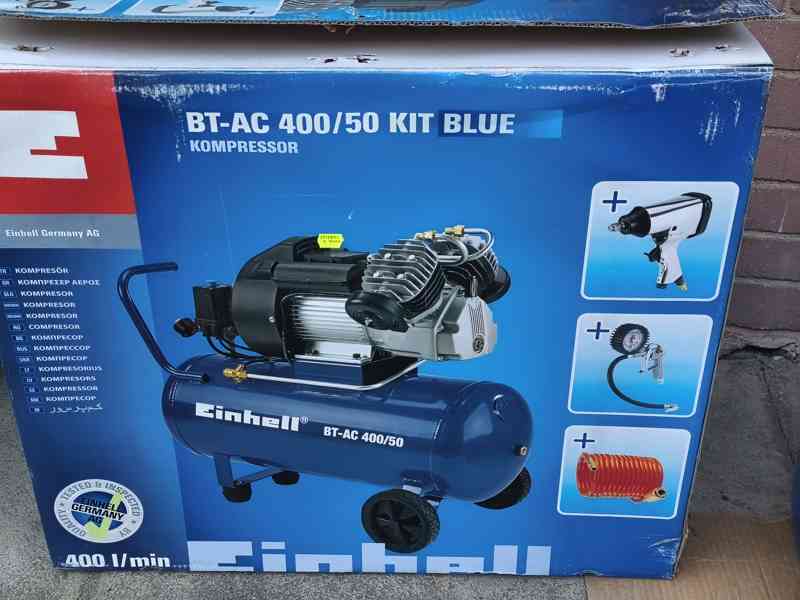 Prodám NEPOUŽITÝ 2-pístový kompresor Einhell BT-AC 400/50 +p - foto 8