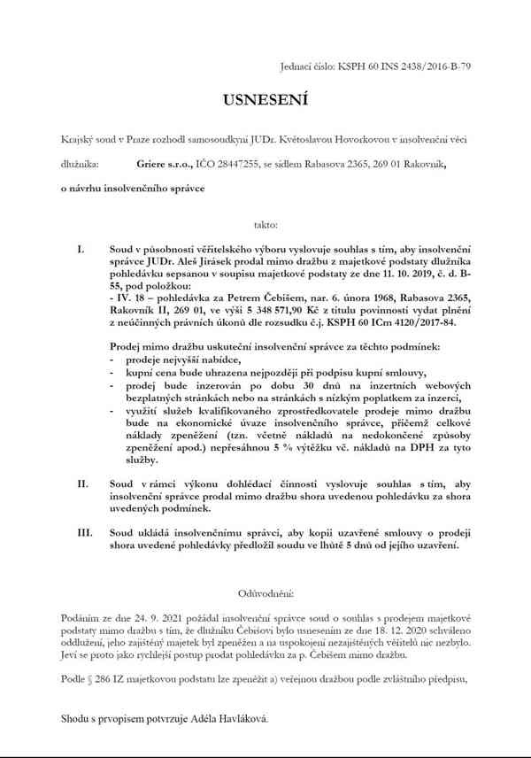 Prodej pohledávky - foto 1