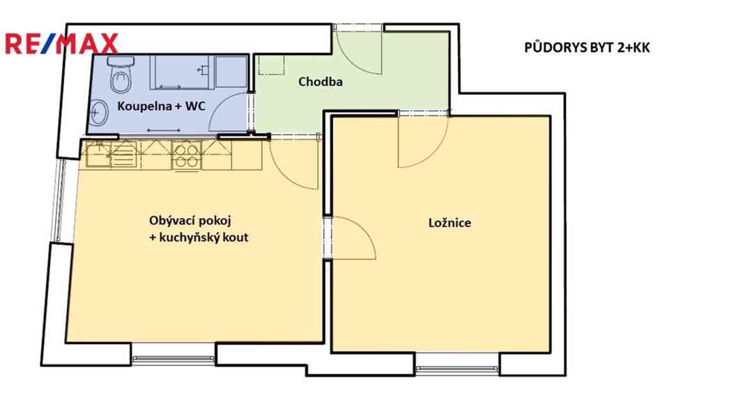 Pronájem bytu 2+kk v centru Ostravy, 51 m2 - foto 3