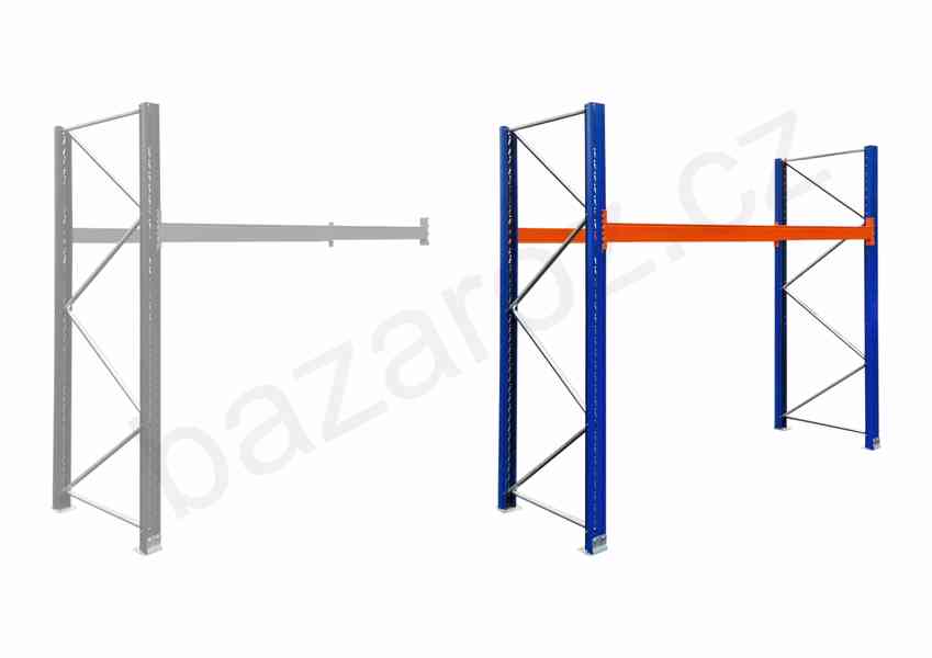 Paletové Regály Proman v: 1,9m 1 patro – Základní Pole bazar - foto 7