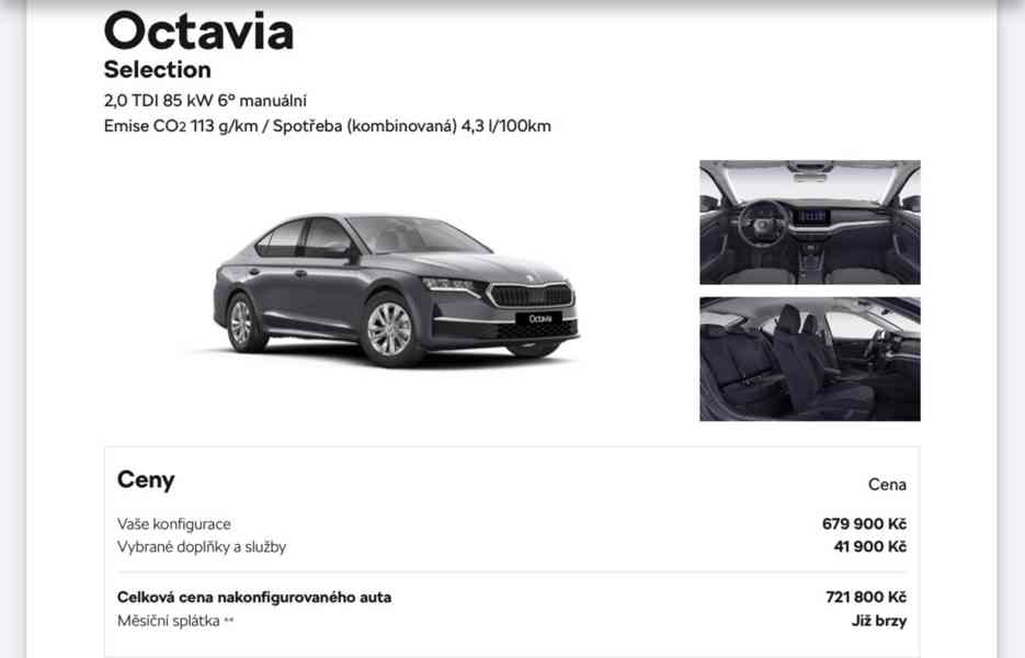 Přenechám operativní Leasing - Nová Škoda Octavia - foto 2