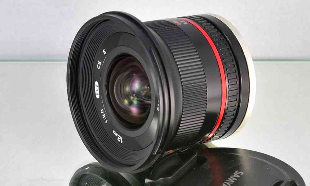 SAMYANG 12mm 1:2.0 NCS SC širokoúhlý manuál Emount - foto 4