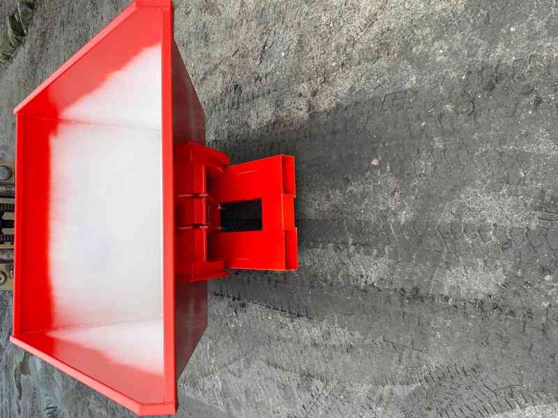 Odpadkový kontejner, kolébka, násypka, 1 m3 kontejner - foto 2