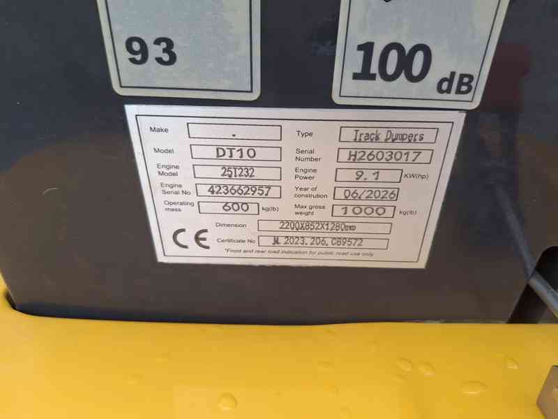 Samonakládací pásový sklápěč LGCM DT10 - foto 3