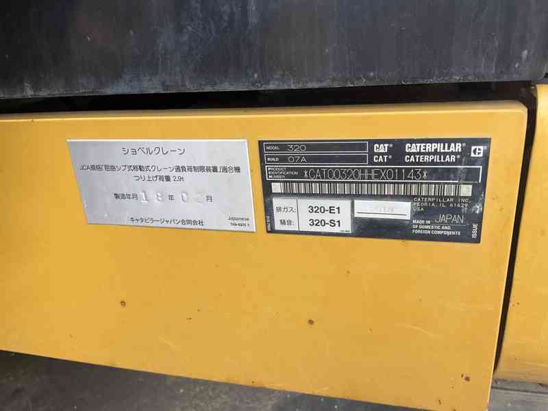 Pásový bagr Caterpillar 320, BAGR - foto 6