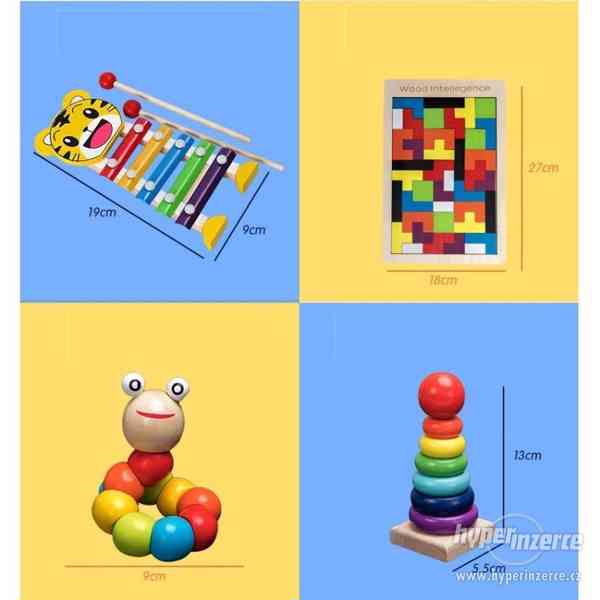 Montessori-barevné dětské dřevěné vzdělávací/didaktické hrač - foto 2