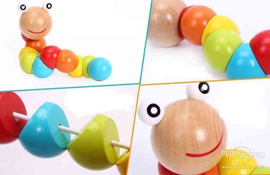 Montessori-barevné dětské dřevěné vzdělávací/didaktické hrač - foto 4