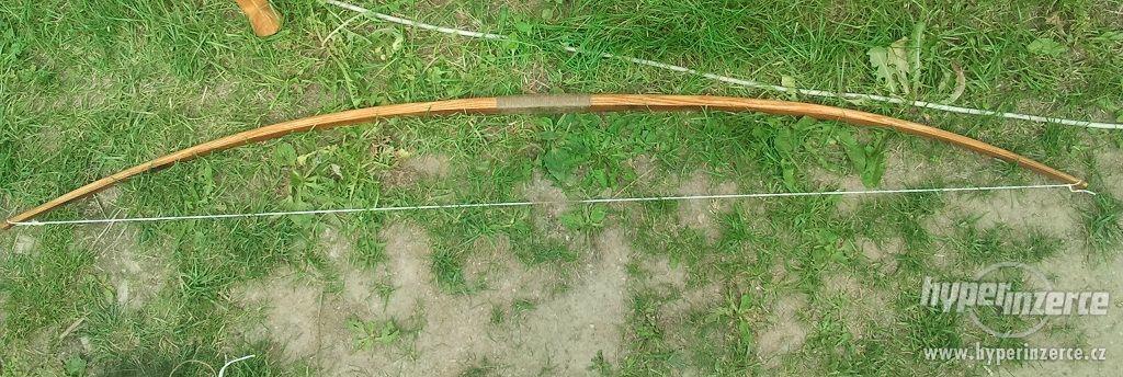 Anglický dlouhý jasanový luk a šípy - longbow - foto 2
