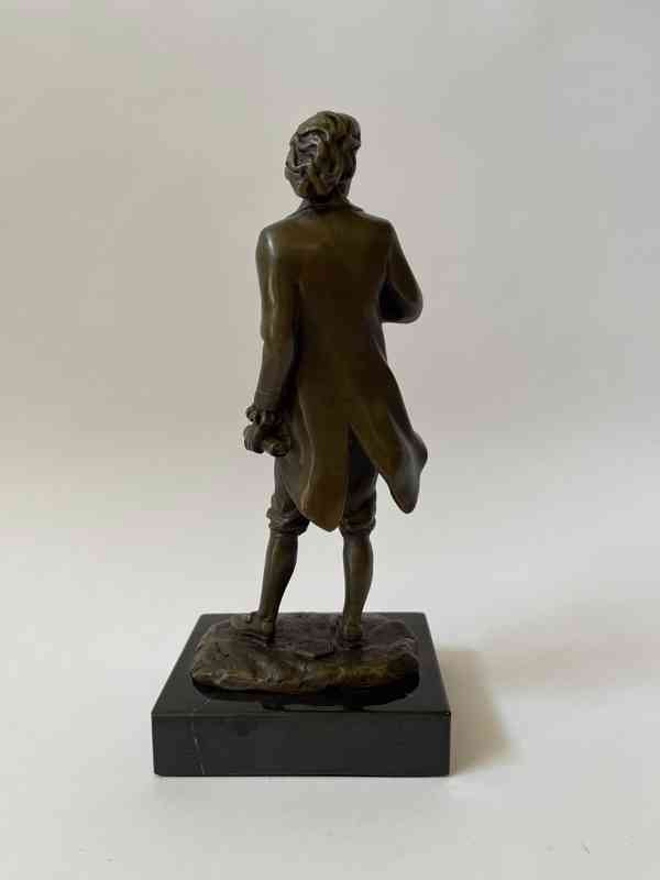 Wolfgang Amadeus Mozart - bronzová soška - foto 4