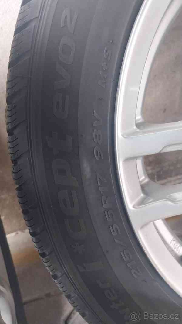 Prodám alu kola na vozy ŠKODA, VW pneu 215/55/17 - foto 9