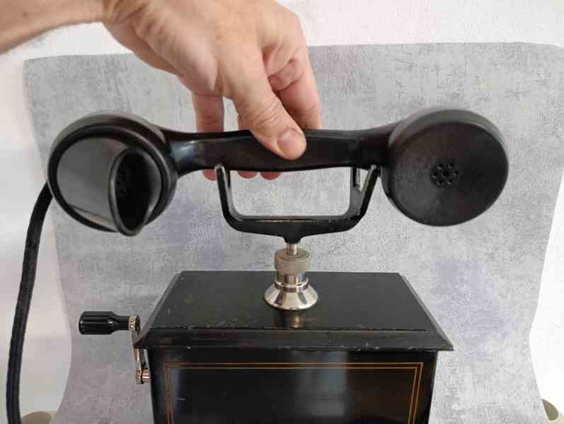 Starožitný historicky dánský telefon Kristian Kirk - foto 6