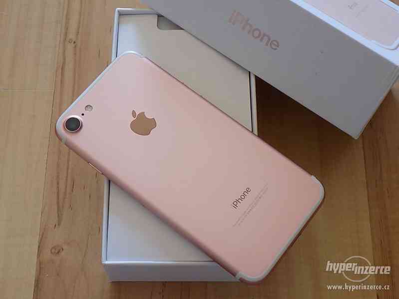 APPLE iPhone 7 32GB Rose Gold - ZÁRUKA - TOP STAV - foto 6