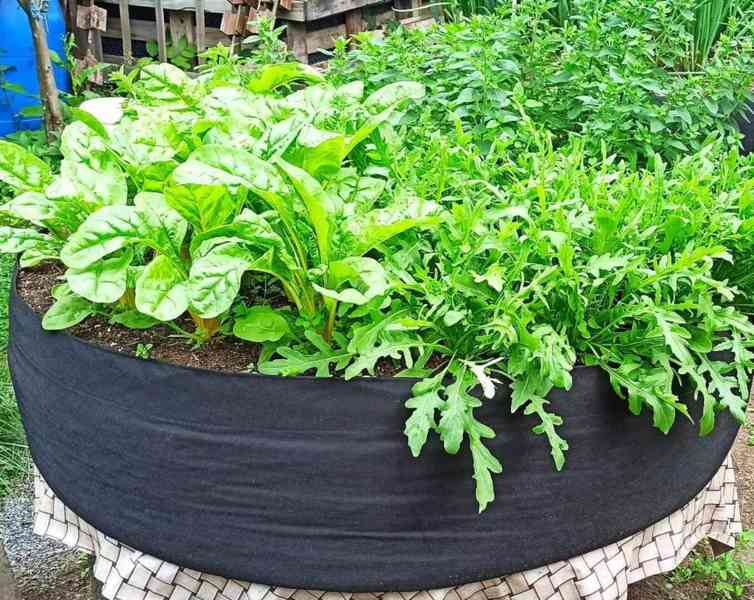 Moon River textilní květináč záhon černý 1 ks obsah 330 l  - foto 2