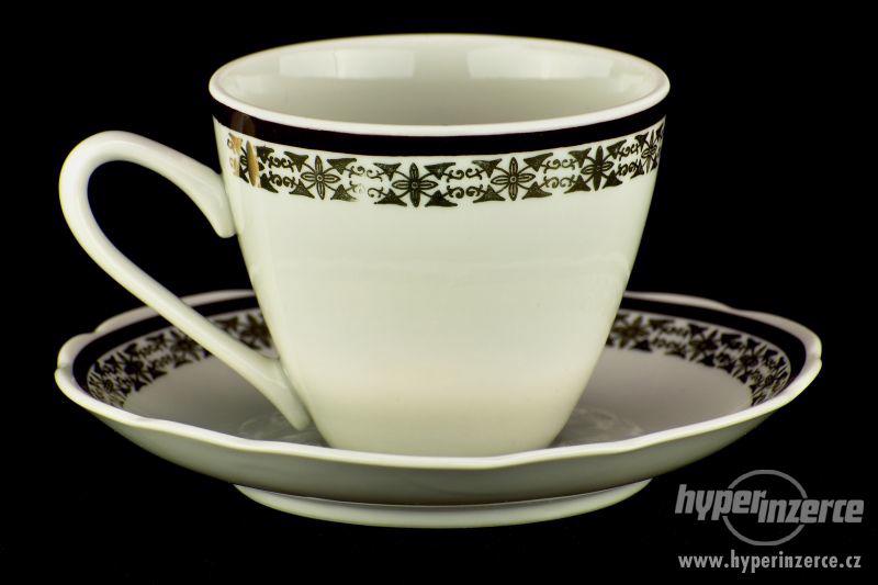 Retro porcelánový čajový set zn. Moritz Zdekauer - foto 1