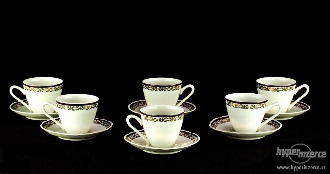 Retro porcelánový čajový set zn. Moritz Zdekauer - foto 2