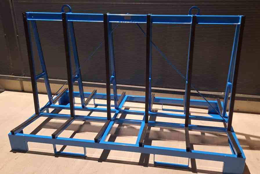 Přepravní stojan na sklo, kamenné desky, deskový materiál - foto 4