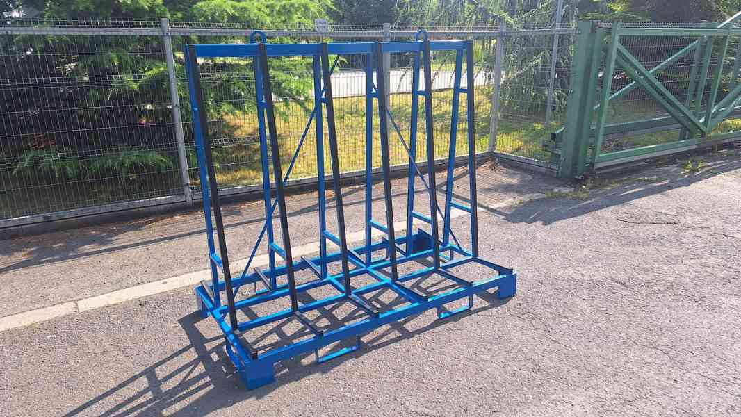 Přepravní stojan na sklo, kamenné desky, deskový materiál - foto 2